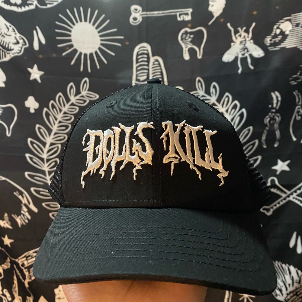 Dolls Kill Embroidered Logo Trucker Hat